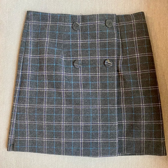 Fall Winter Thick Plaid Skort - Picture 1 of 4